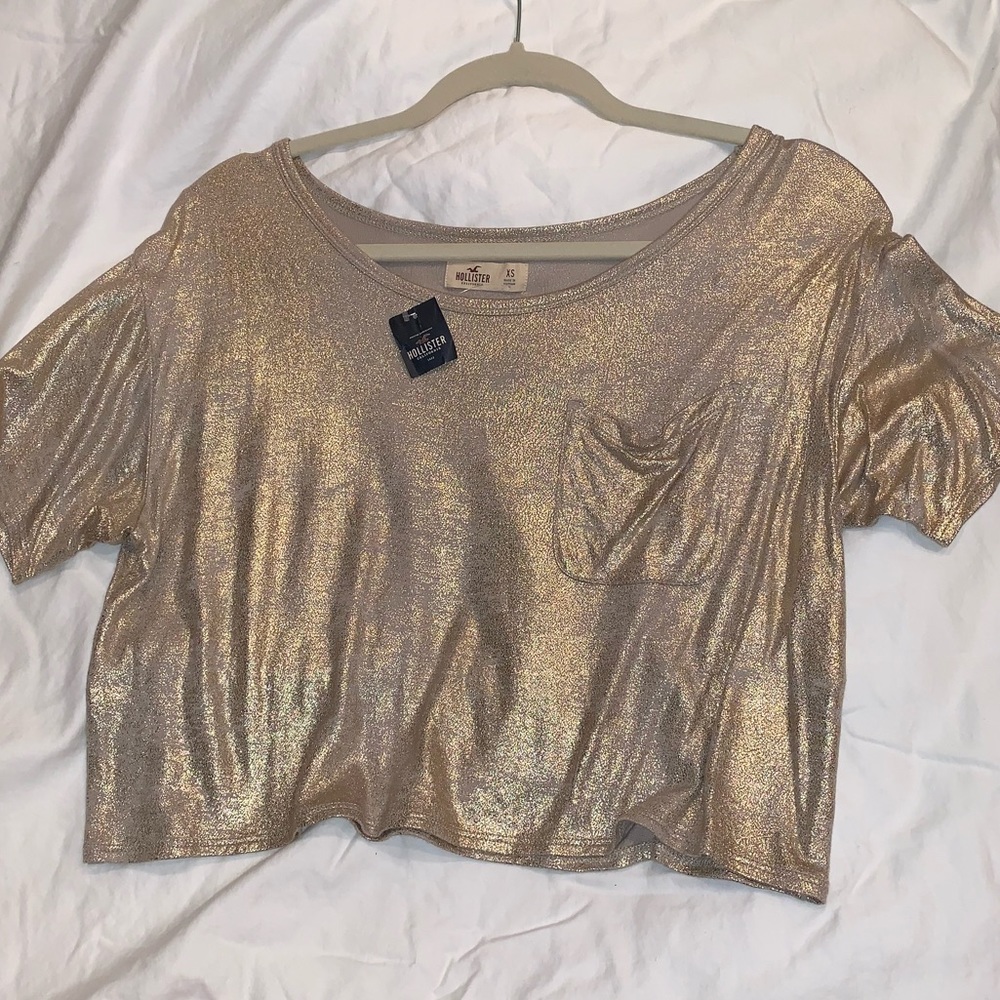 Gold Cropped Top